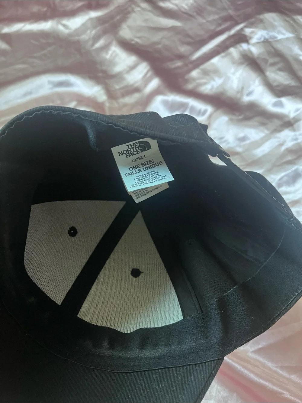 The North Face Black Baseball Cap with White Logo
